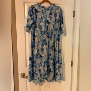 Like New LOGO Dress Size L in Blue